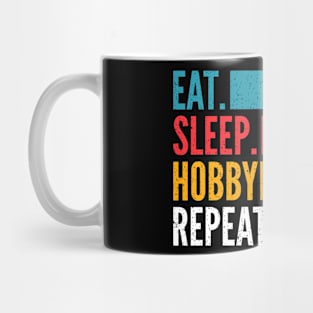 Eat Sleep Hobby Horse Repeat Hobbyhorse Mug